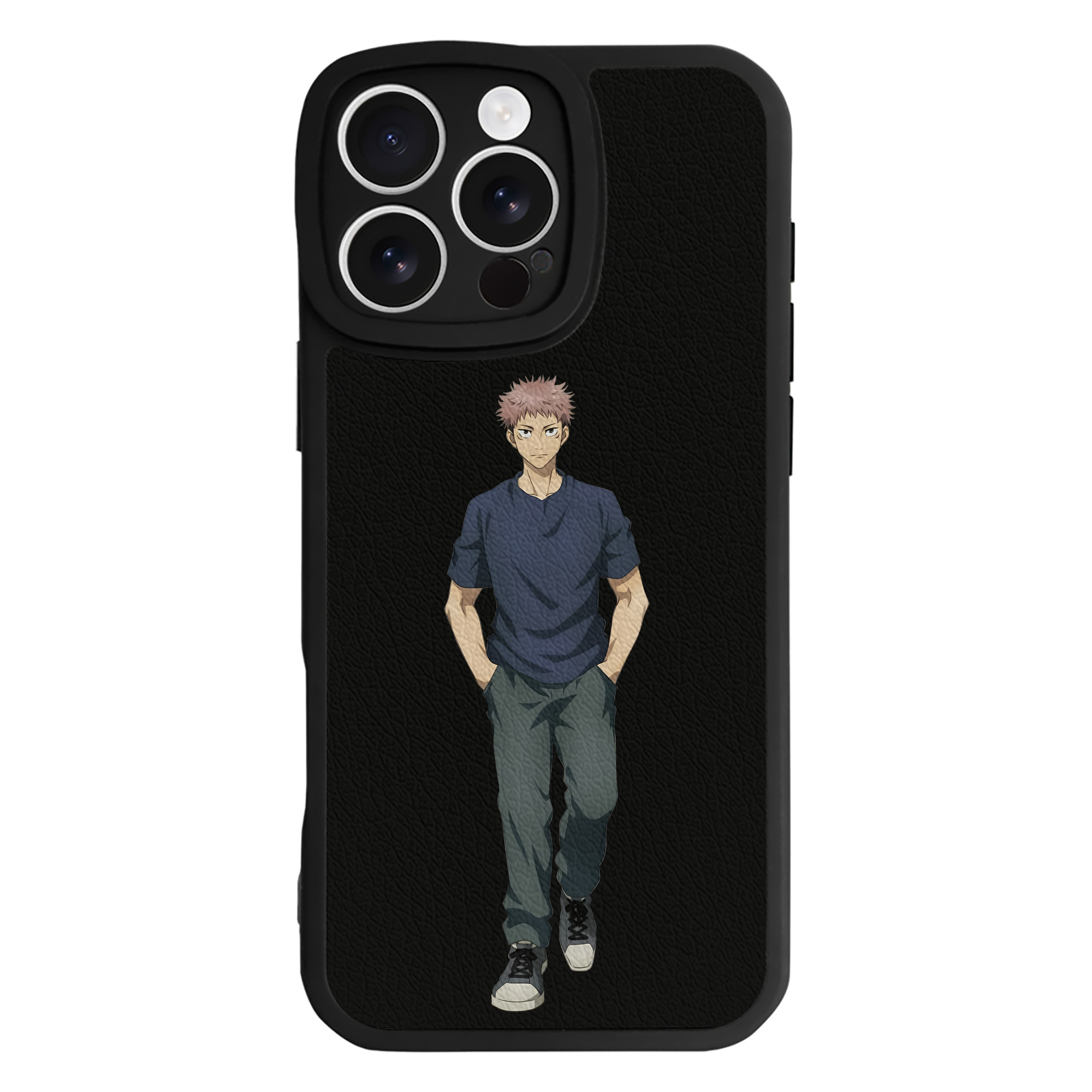 （画像用） 呪術廻戦 Jujutsu Kaisen 【iPhone 16シリーズ対応】シリコンスマホケース（レザー調） 材質：シリコン